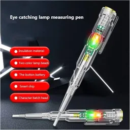 divinext Voltage Tester Pen Power Voltage Electricity Test Pencil with LED Light Digital Voltage Tester image 5