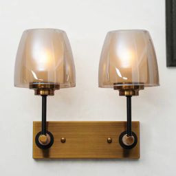 kapoor lampshades Nelson Antique Brass Metal Wall Sconces-picture-32