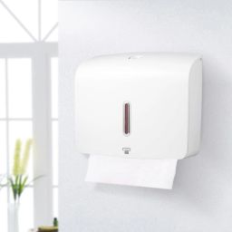 M-Fold Multi-Fold Wall Mounted Tissue Paper Holder Dispenser Plastic Toilet Paper Holder-image-5