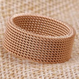 MEENAZ Men Rose Gold-Plated Steel Finger Ring-27