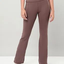 Technosport Women Dry-Fit Flared-Fit Track Pants with Side Pockets-picture-35