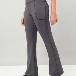 Technosport Women Dry-Fit Flared-Fit Track Pants with Side Pockets-image-90