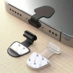 Holy Delight Universal Port Guard - Flexible Silicone Cover for USB Type C Plugs Serial Black, White Anti-dust Plug-image-4