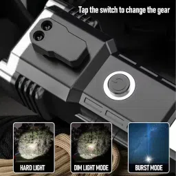 wifton USB Fast Charger 8 in 1 Portable Ultra Bright Torch 5 hrs Torch Emergency Light image 5