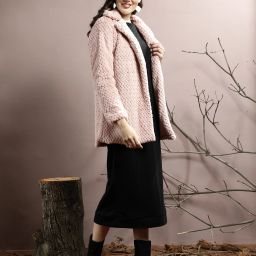 Faux Fur Solid Coat For Women-image-71