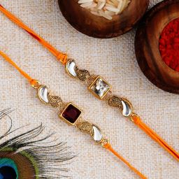 anil rakhi Designer D1068 Assorted Rakhi Set image 2