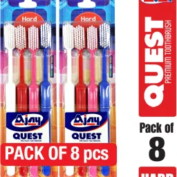 Quest Offer Pack of 8 Pcs (Hard) Hard Toothbrush-image-0