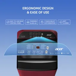 acer 7 kg Fully Automatic Top Load with In-built Heater Maroon image 4