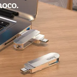 HOCO Ultra Dual Drive Go 128 GB USB 3.0 Type C Pendrive for Mobile 128 GB OTG Drive Compatible with Desktop Computer, Gaming Console, Laptop, Mobile, Tablet USB 3.0 Metal Case image 5