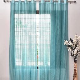 152.4 cm (5 ft) Tissue Semi Transparent Window Curtain (Pack Of 2)-image-49