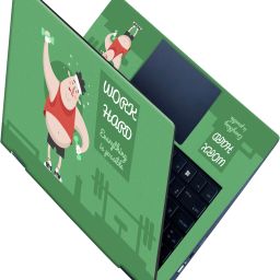 Flipkart SmartBuy _All Panel_ Work hard_Premium Vinyl laptop Skin_ Vinyl Laptop Skin Compatible for 15.6 inch-image-90