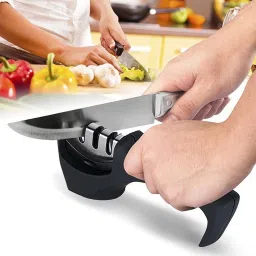 Kitchen Knife Sharpener Tool kit self Sharping Knife Sharpening Steel-image-40