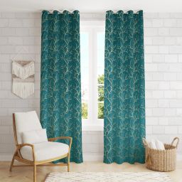 152 cm (5 ft) Velvet Room Darkening Window Curtain (Pack Of 2)-image-25