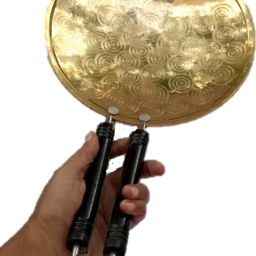 pital ka tawa,Brass tawa for roti,Brass tawa with Handle Brass tawa dosa( Color-Golden)(Material-Brass)(size-9inch,Large) Pack of 1 Set. Tawa 9 cm diameter with Lid-image-26