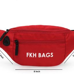 fkhbags Large Pockets Waistpack for Men or Women Handy Hiking Zip Pouch Money BELT BAG Elegant Style Travel Pouch Passport Holder with Adjustable Strap-image-99
