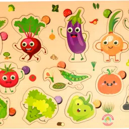 Wooden Vegetable Puzzle for Kids Age 3+ - Fun, Durable Educational Brain Booster-image-113