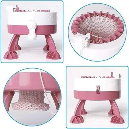 22 Needle Smart Weaving Loom Knitting Board Rotating Double Knitting machine Manual Sewing Machine-image-37