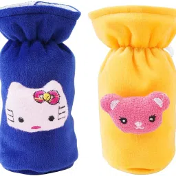 Plush Baby Feeding Bottle Cover with Animated Cartoon Design (60ML-125ML, Small)-picture-24
