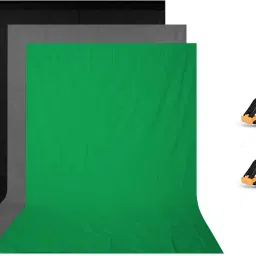Hiffin ® 8x12 ft Gray|Green|Black Screen, Photography Backdrop Background Black Reflector Umbrella-28
