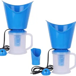 Riddhi Golden Line Pack Of 2 ,3 In 1 Steamer Vaporizer for facial and cold and cough Nose Steamer Cough Steamer, Nozzle Inhaler & Nose Vaporizer ,Stream inhalator cum facial sauna Useful for both Health & Beauty Vaporizer (Blue) Vaporizer-10