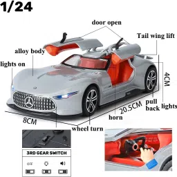 1:24 Mercedes Benz AMG Vision GT Toy Car With Sound And Light-image-57