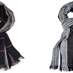Self Design Pure Cotton Men Multicolor Fancy Scarf-image-43