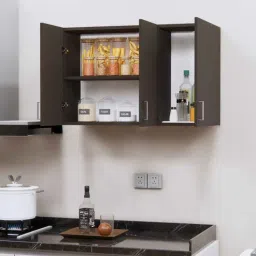 specialitypanels 3 Doors Modular Wall Mounted Kitchen Cabinet with Adjustable Shelf in Chiyoda Wange Finish-picture-26