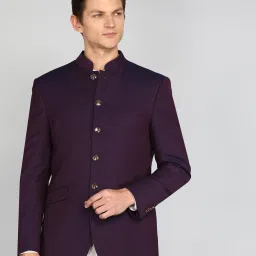 Men Solid Bandhgala Festive & Wedding Blazer-image-40