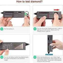goodsbazaar Diamond Test Detector Mohs Hardness Testing Led Audio Gems Tester Test Indicator image 2