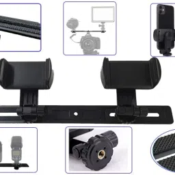 Soopii Dual Mobile Bracket Compatible with for Photography, LED Light, Selfie Monopod, Tripod image 2