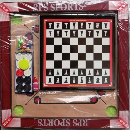 CARROM BOARD 20 INCH WITH CHESS LUDO, CARROM COIN, STRIKER AND POWDER 50 cm Carrom Board-picture-27