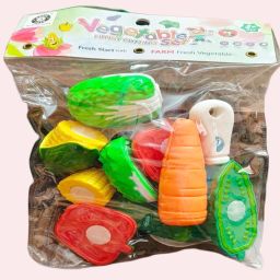 Vegetable Basket Preschool learning Plastic Play Food Vegetables Toy Rattle-23