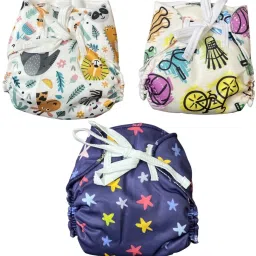 Smart Padded Baby Printed Nappy/Langot Gentle Elastic Super Dry Feel Layer A1-10