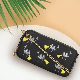 Women Black Artificial Leather Wallet - Regular Size-image-60
