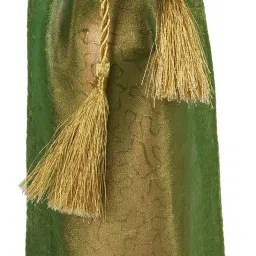 Fancy Green Tissue Fabric With Draw String Bottle Cover-image-0