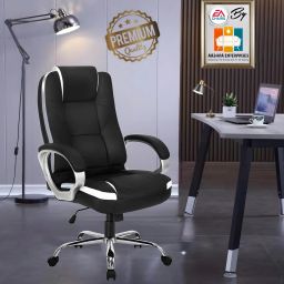 E.A Glostar High Back Leatherette Ergonomic with Color Options, Back & Arm Rest Leatherette Office Executive Chair-image-63