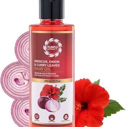 Hibiscus Onion & Curry Leaves Hair Oil (Gudhal oil), Chemical And Paraben Free Hair Oil-image-26