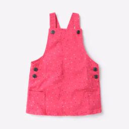 Dot Print Dungaree Dress-image-19