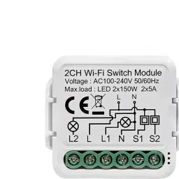 Ledgebit WiFi Smart Breaker Dual Gang Module – 5A, App & Voice Control | Smart Switch-18