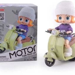 Stunt Tricycle Scooter with Girl Rider - 360-image-29