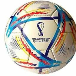 FIFA WORLD CUP 2022 FOOTBALL WITH ONE PIN (Multicolor) Football - Size: 5-image-69