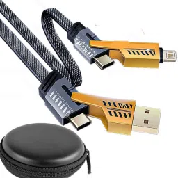 BUFONA USB C Data Transfer Mobile Multi-Charging Cable 4 In 1 Charging Cable 65w Cable Charging Pad-32