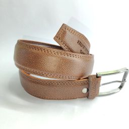 Men Casual Tan Synthetic Belt-image-11
