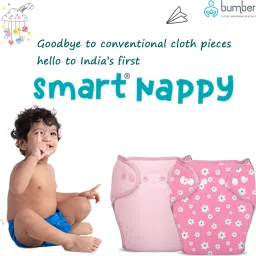 Baby Smart Nappy Reusable & Adjustable Cloth Diaper For Newborn (0-3 Months)-4