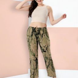 Rayon Full Length Printed Regular Pyjama For Women - Multi Women Pyjama-picture-3