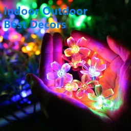 kuber industries 16 LEDs 4 m Multicolor Flickering Flower Rice Lights image 5
