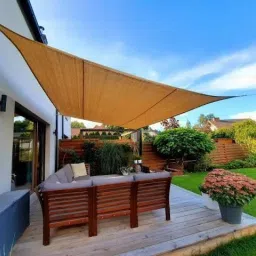 SHADE NET SQUARE 10 FEET X 10 FEET Tent - For UV RESISTANT 90% BLOCK SUNLIGHT NET FOR ROOFTOP , GARDEN, BALCONY 4 SIDE CLIP-image-72