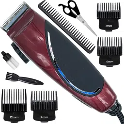 DSP Corded Electric Waterproof Professional Barbar approved Hair Clipper Beard Mustache Trimmer Powerful 9W Electric Razor (6 Month Warranty) 90031 Grooming Kit 20000 minRuntime 7 Length Settings-image-19