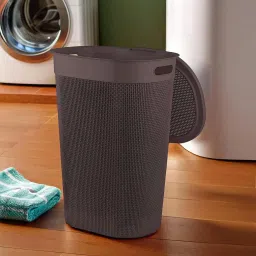 55 L Brown Laundry Basket-16