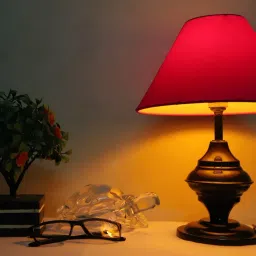 candela Conical Shade Table Lamp (Pink) Table Lamp image 2
